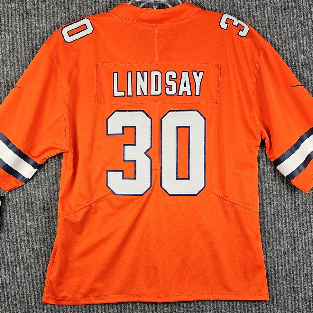 Denver Broncos #30 Philip Lindsay Nike NFL Football Jersey Orange,Blue,White